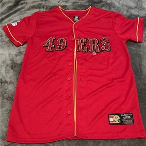 Red 49ers Jersey.